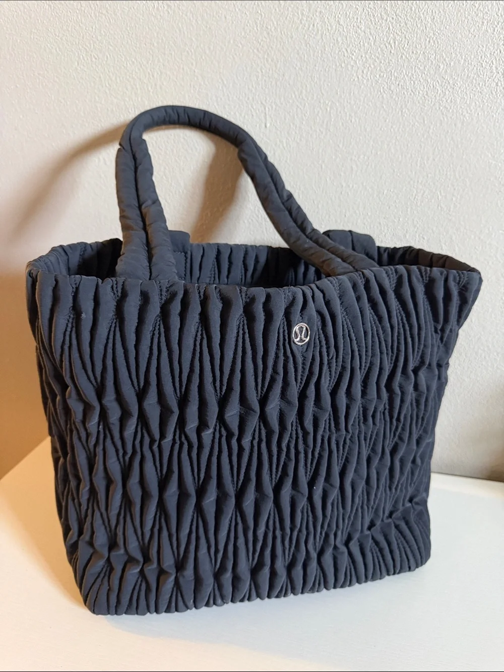 lululemon athletica Navy Ruched Tote